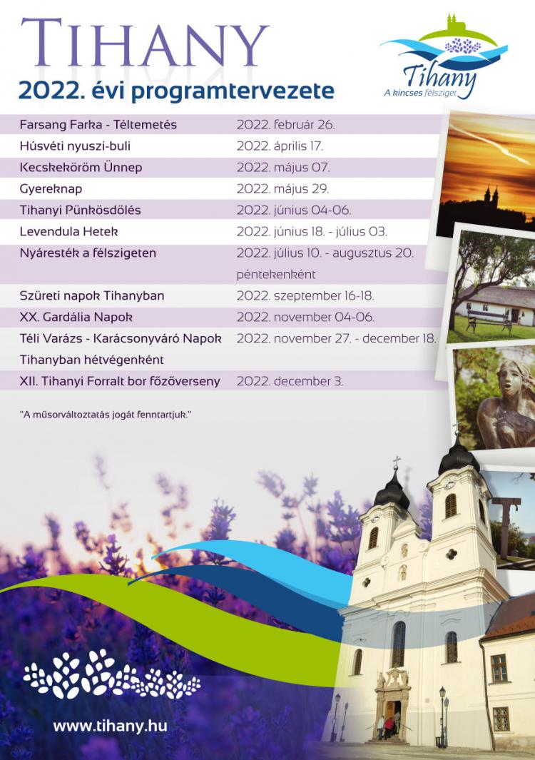 Tihany - 2022. évi rendezvények